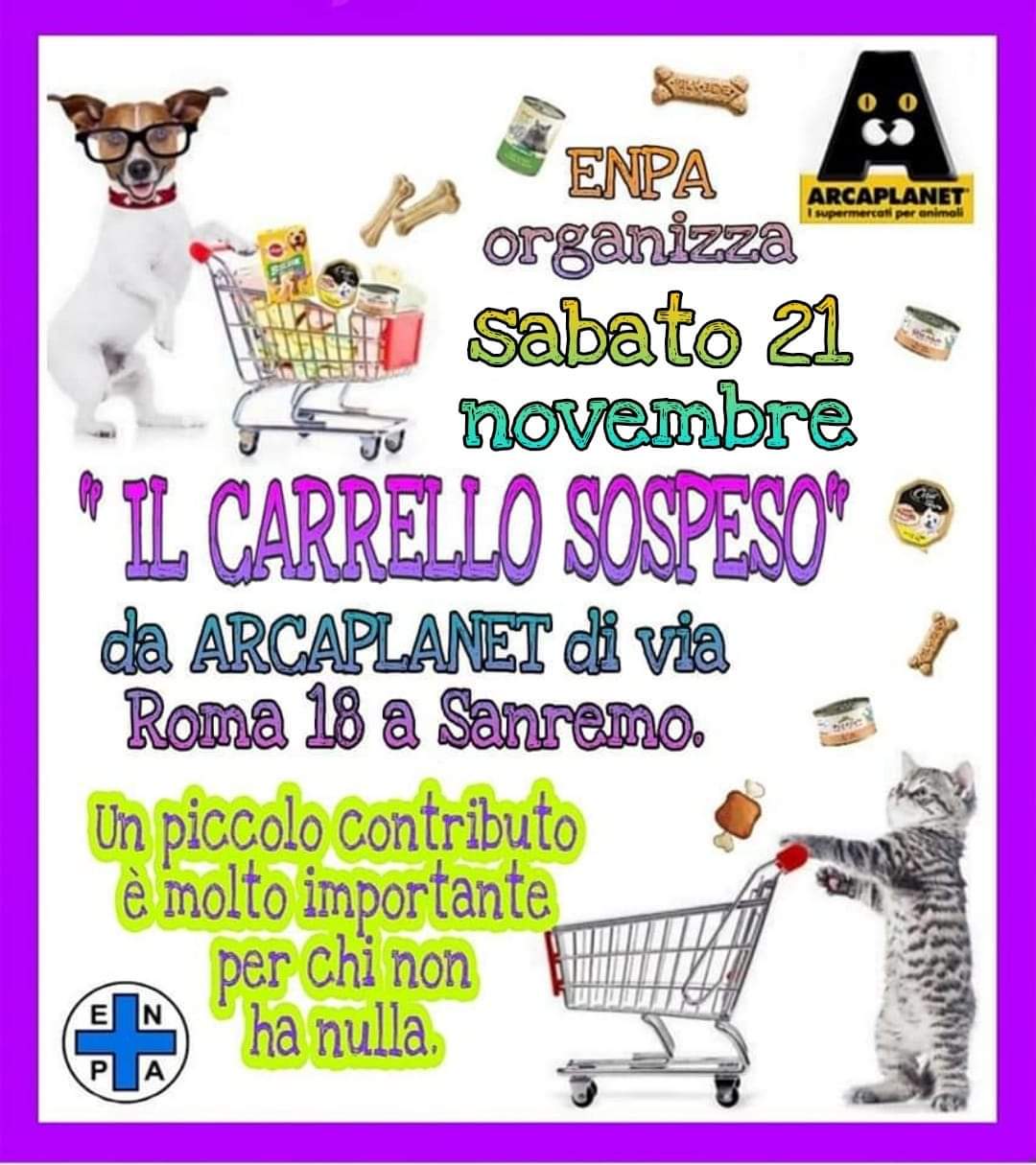 Carrello sospeso per gli amici a 4 Zampe
