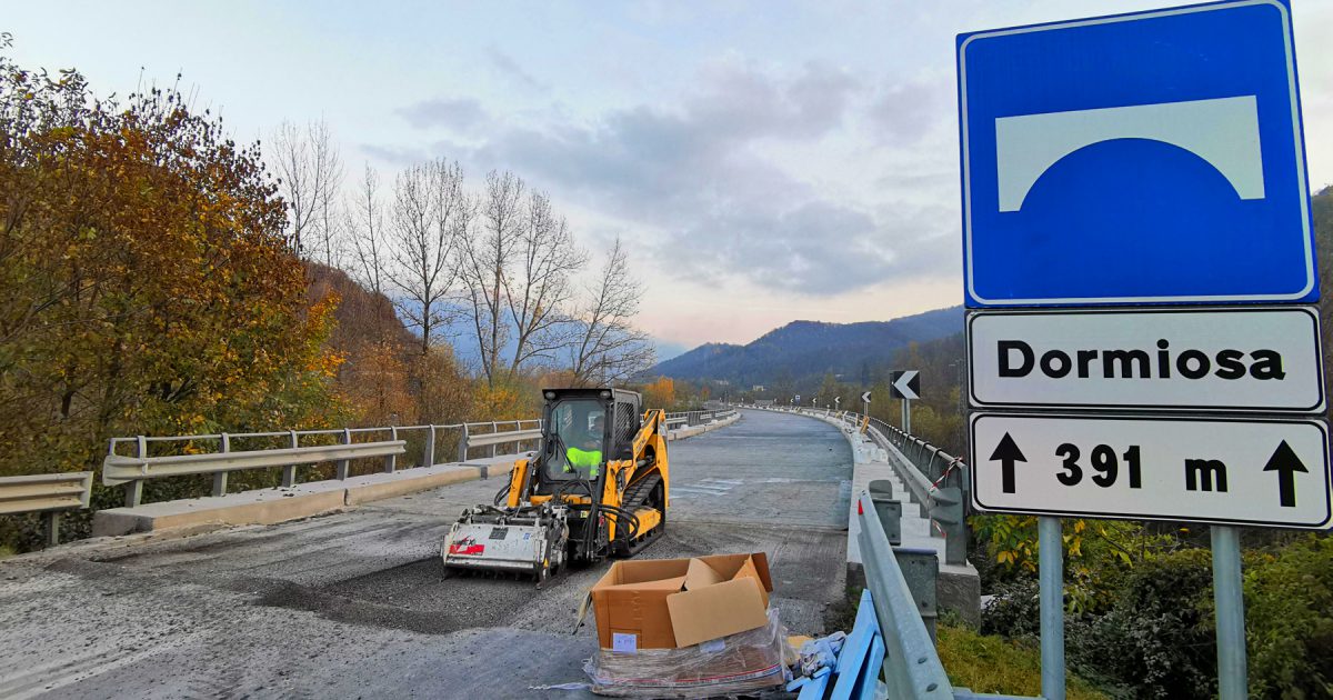 Freddo intenso rallenta i lavori sulla statale “Colle di Tenda”