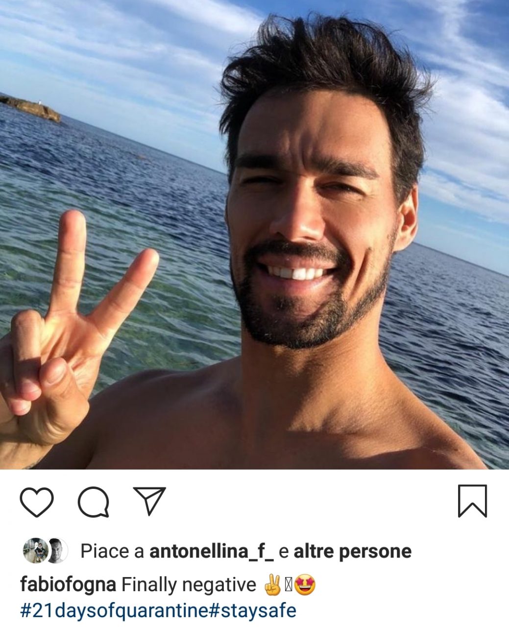 Fognini guarito dal Covid-19