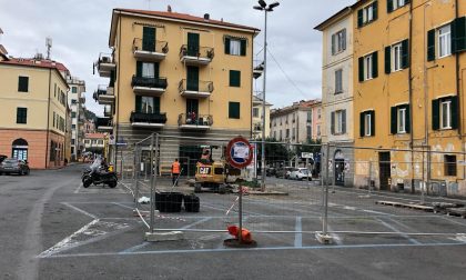 Iniziati i lavori per riportare il mercato in Piazza Goito a Imperia