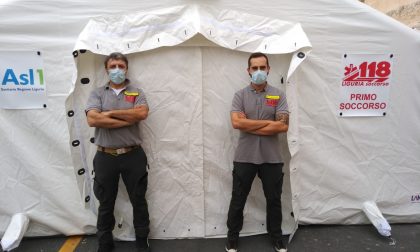 Installata la nuova tenda pre-triage al Borea
