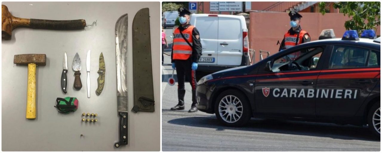 Nell’auto aveva macete e coltelli: arrestato un pregiudicato a Sanremo