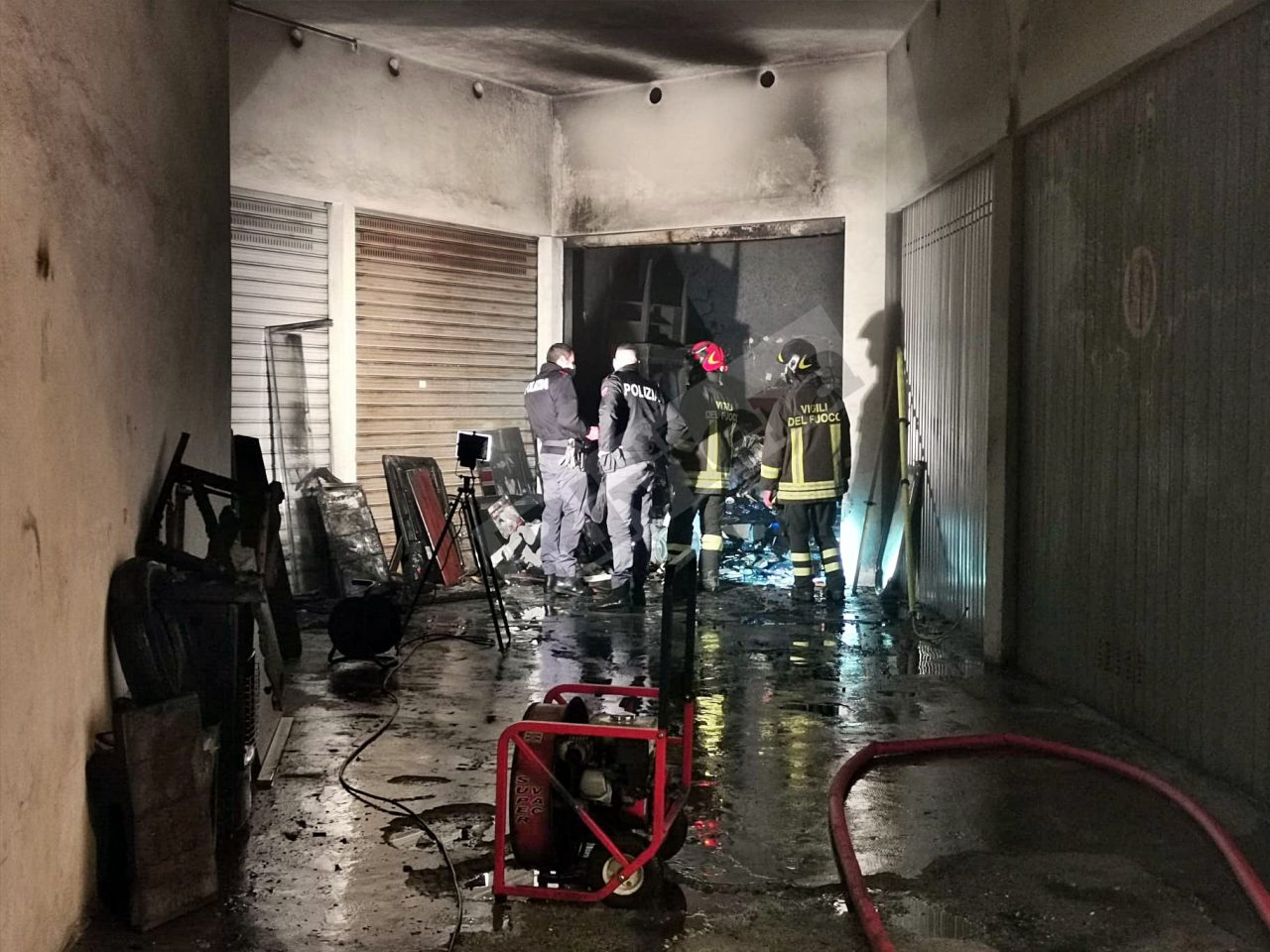 Brucia un garage in via Peirogallo a Sanremo, si indaga sulle cause