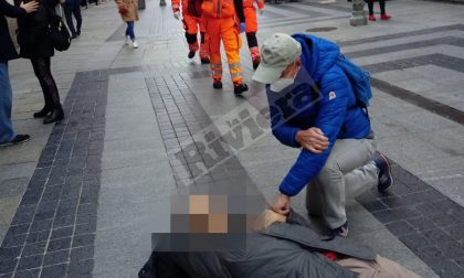 Malore in via Matteotti a sanremo, mobilitazione di soccorsi