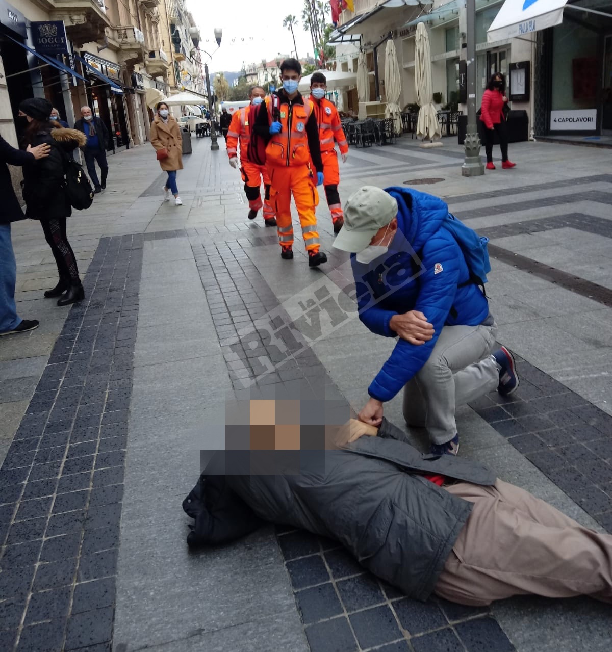 Malore via Matteotti a Sanremo