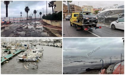 Maltempo: violenta mareggiata si abbatte tra Sanremo e Ventimiglia, danni. Foto e Video