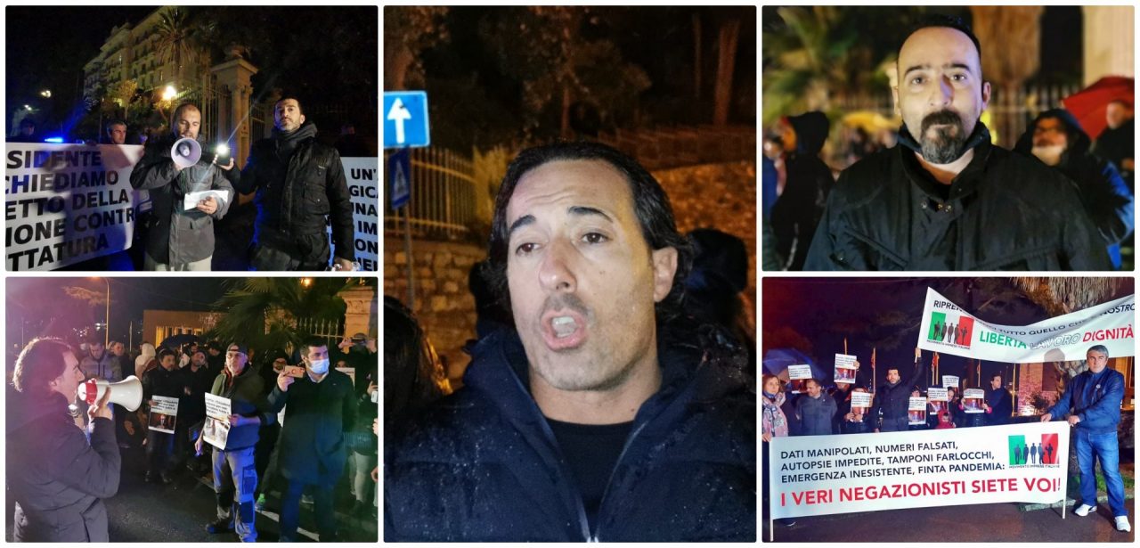 Le Partite Iva scendono in piazza davanti alla Prefettura di Imperia. Foto e interviste