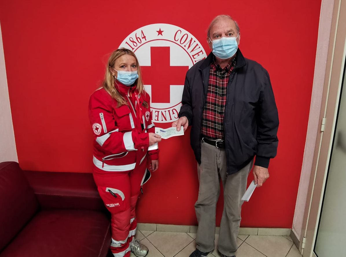 Una donazione alla Croce Rossa di Sanremo dai familiari della compianta Daniela Conte