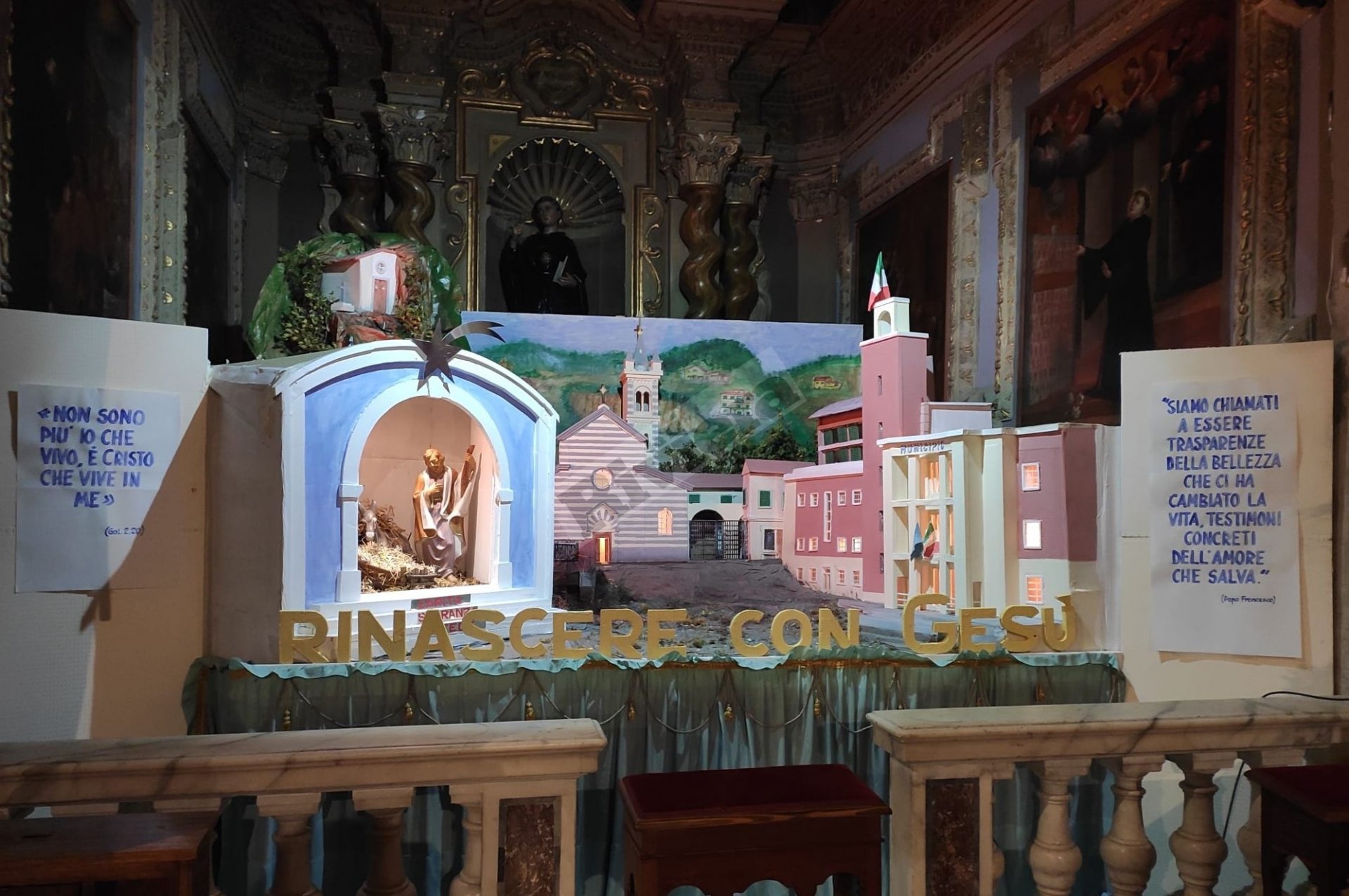 Presepe Sant'Agostino Ventimiglia alluvione ottobre 2020