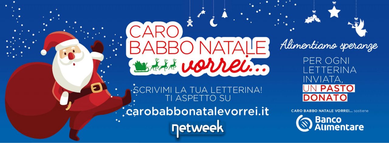 Aiutateci ad aiutare: scrivete una letterina a Babbo Natale e La Riviera dona un pasto al Banco Alimentare