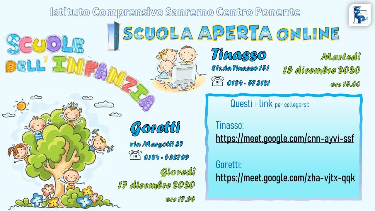 Open day della scuola dell’infanzia Goretti di Sanremo