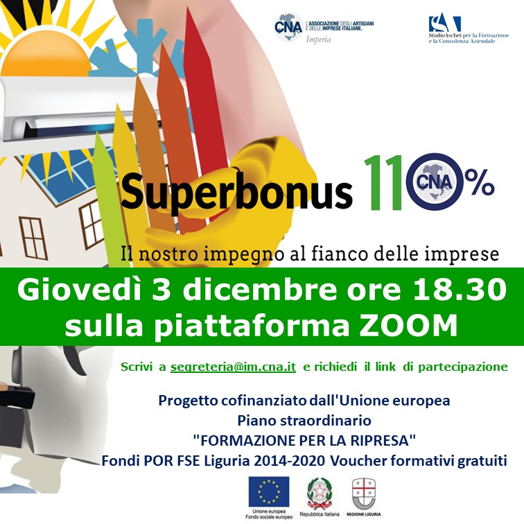 Disorientati sul Bonus 110? Cna organizza un incontro sul tema