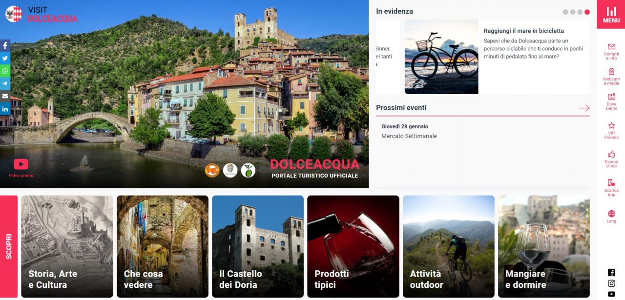 E’ online il nuovo sito del Comune di Dolceacqua