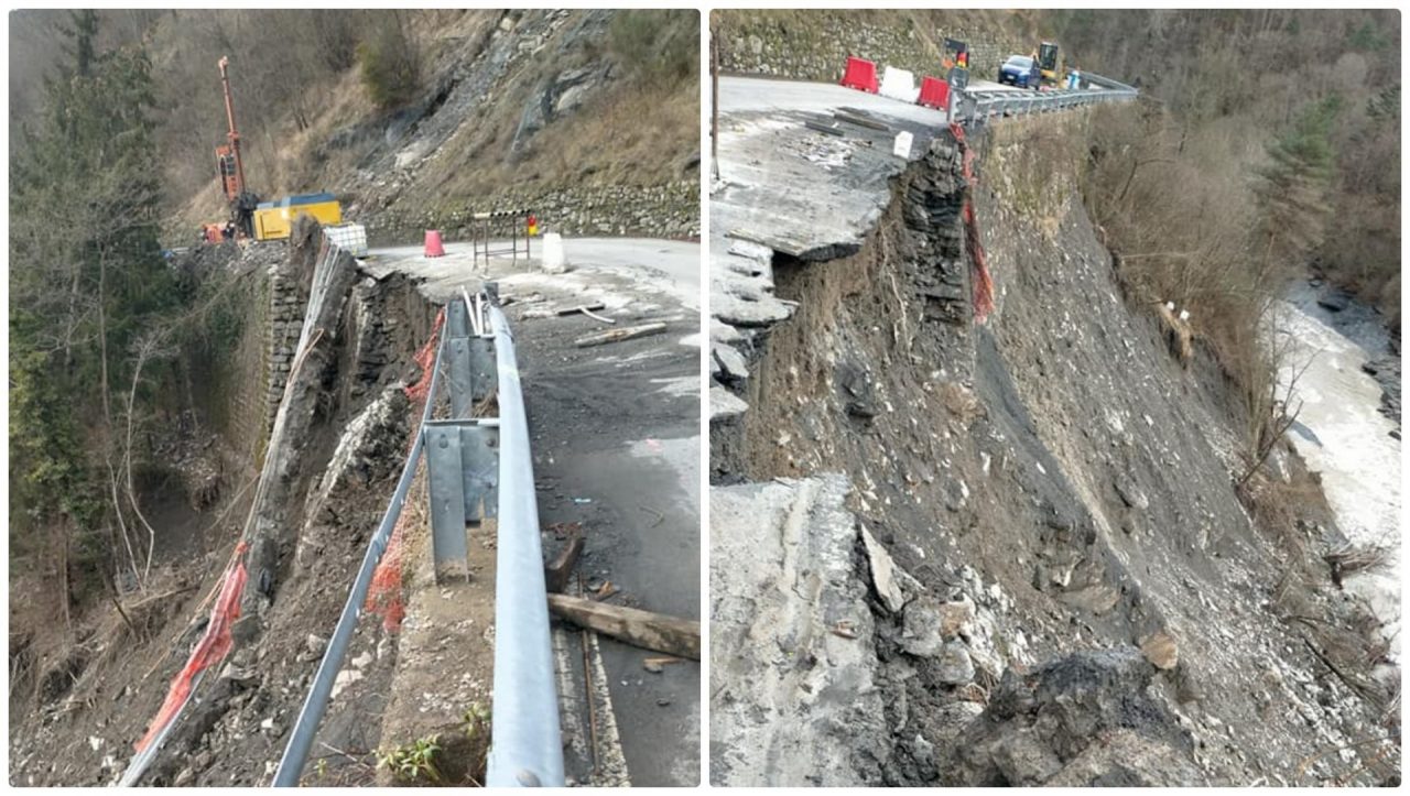Maltempo: chiusa la strada per Molini, bisogna imboccare la deviazione per Andagna