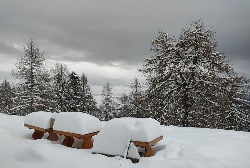 Copiosa nevicata nell’entroterra: sceso circa mezzo metro di neve nei rifugi Allavena e Gola