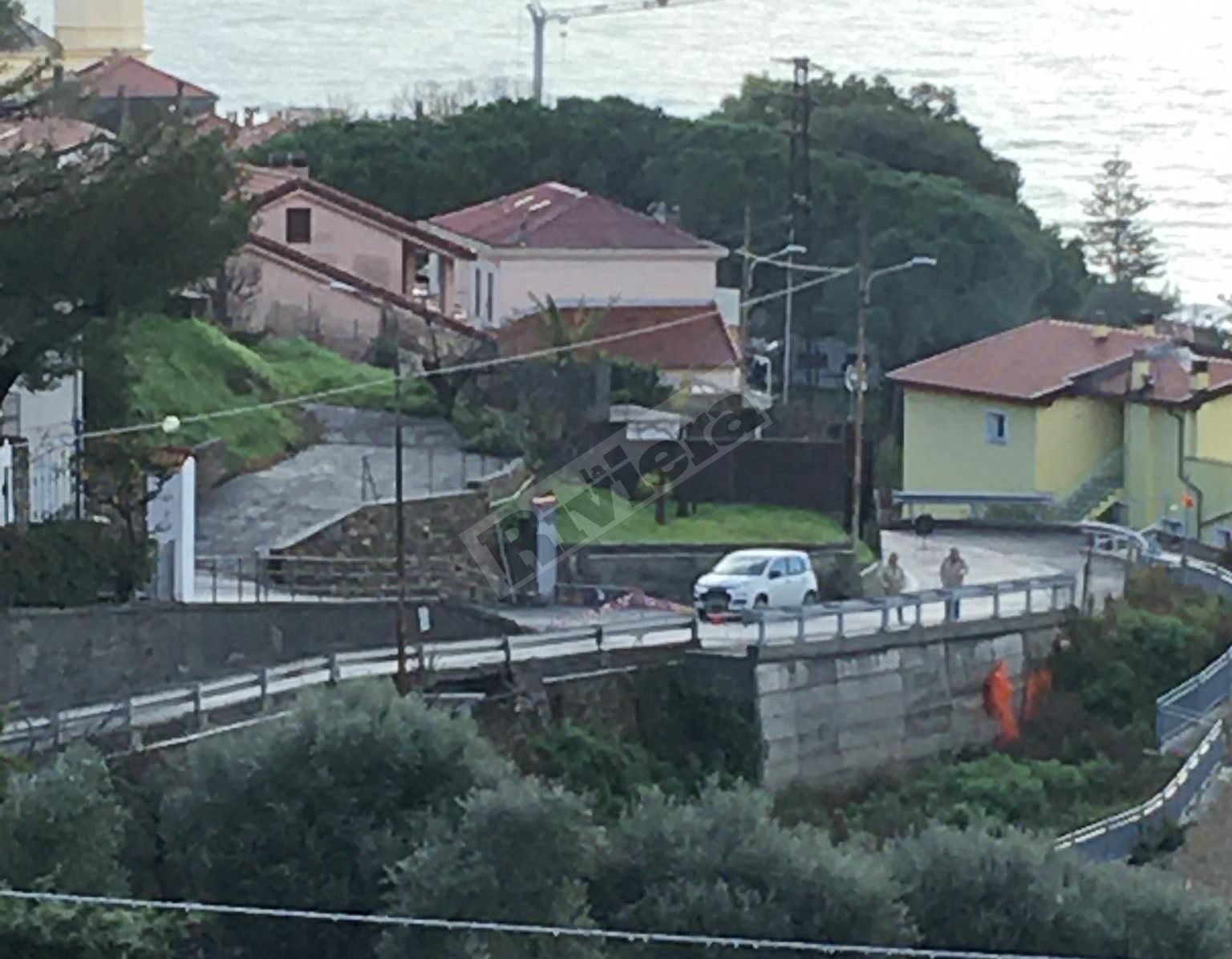 Strada franata Bussana vecchia maltempo gennaio 2021_02