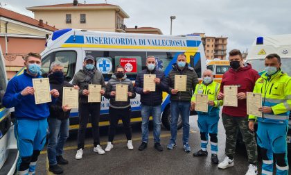 Si sono distinti durante l'emergenza covid premiati 27 operatori della Croce Azzurra