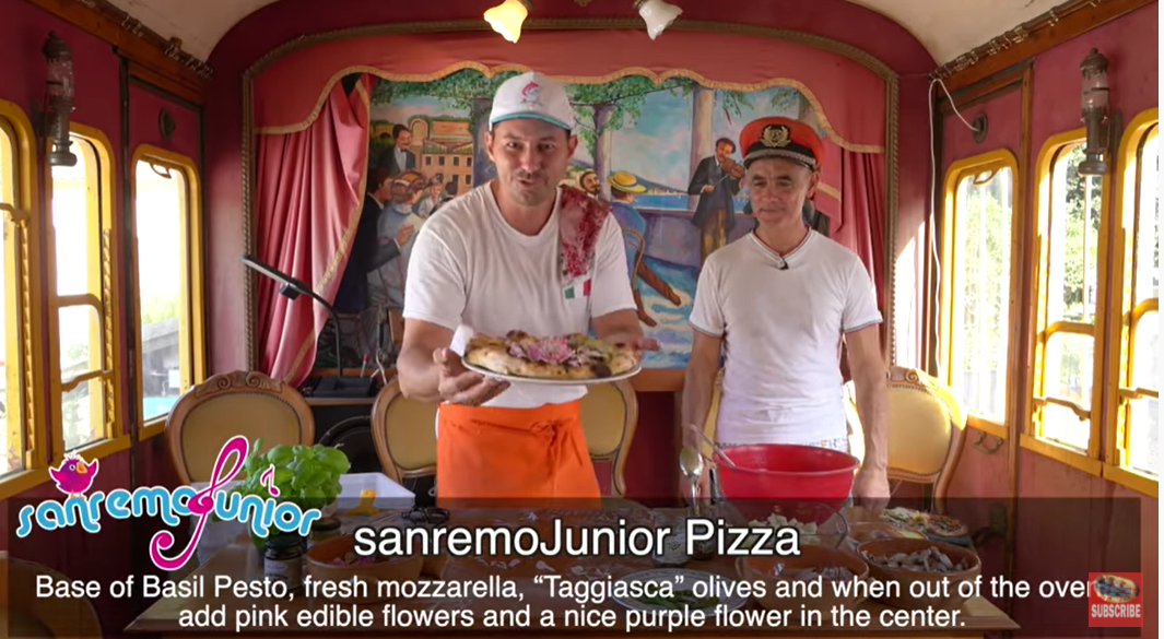 Sanremo e la pizza “sanremoJunior” di Vito Iacopelli