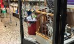 Ladro colto in flagranza in un negozio nella notte