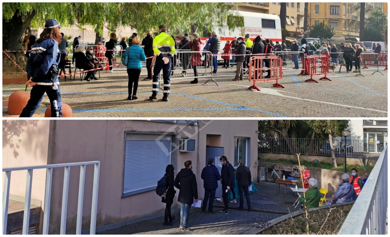 Tamponi gratuiti anti Covid: Ventimiglia batte Bordighera. Foto