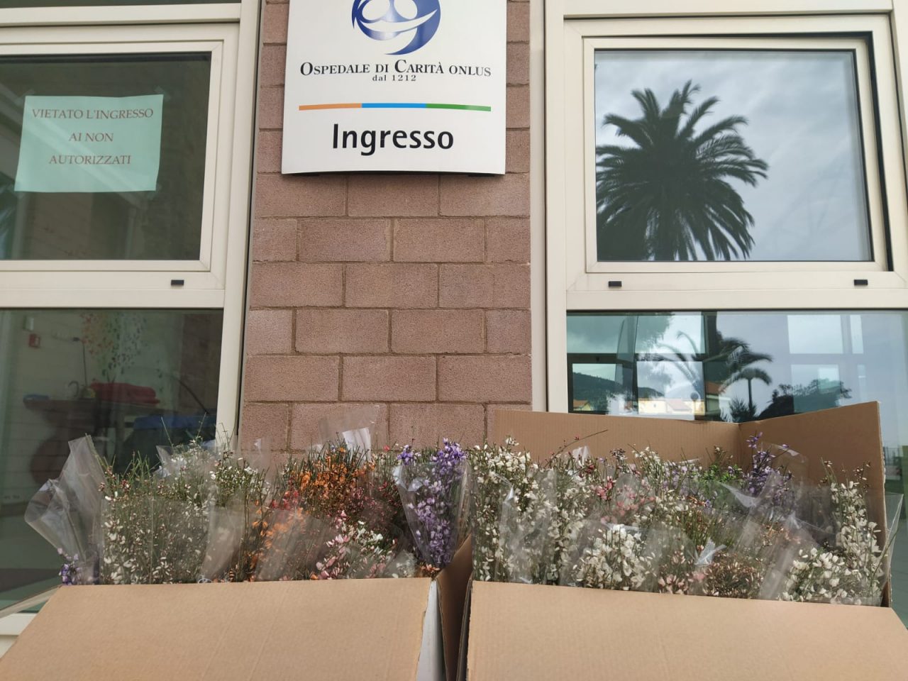Omaggio floreale all’Ospedale di Carità di Taggia