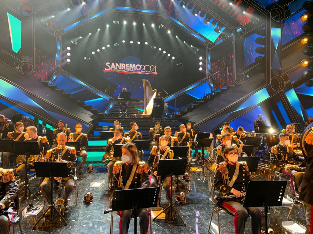 Banda della Polizia per la prima volta sul palco dell’Ariston