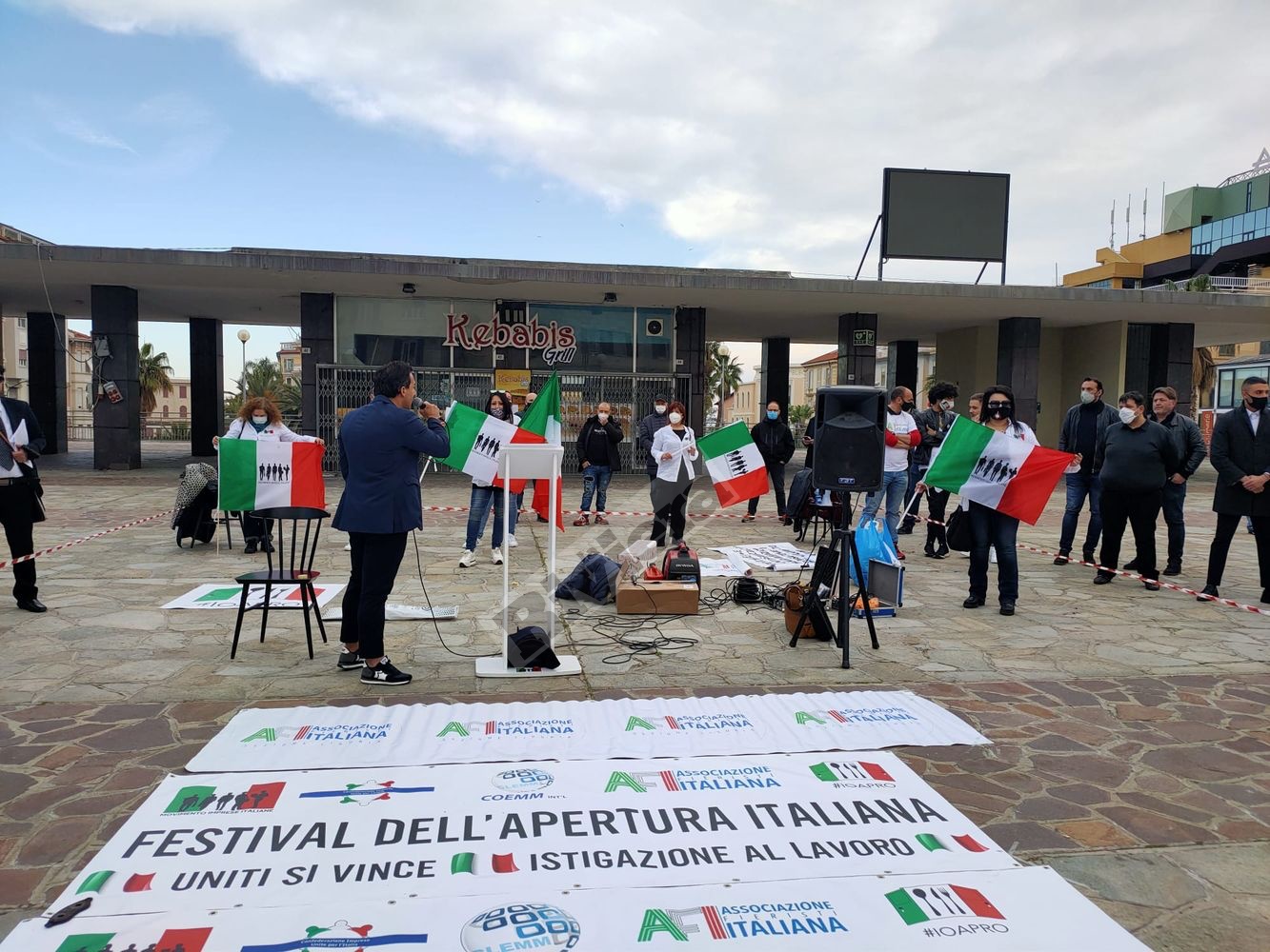 Movimento Imprese Italiane manifestazione Sanremo marzo 2021_02