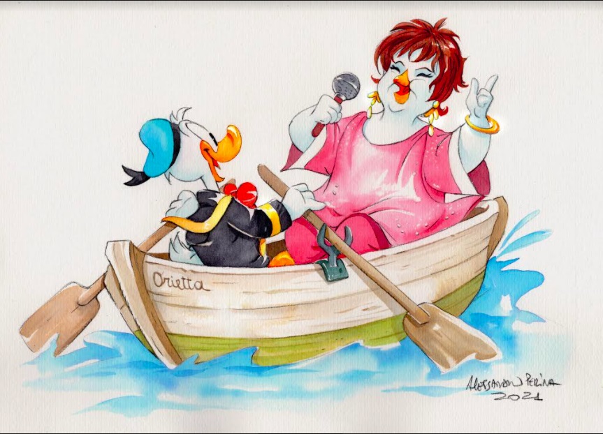 Paperetta Berti, Orietta dal Festival di Sanremo a Topolino
