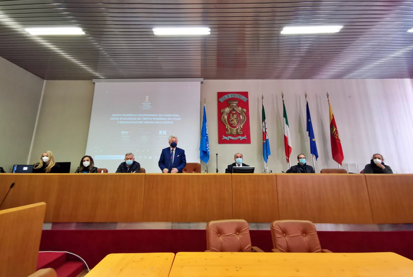 Ventimiglia presentazione progetto passerella sala consiglio comunale