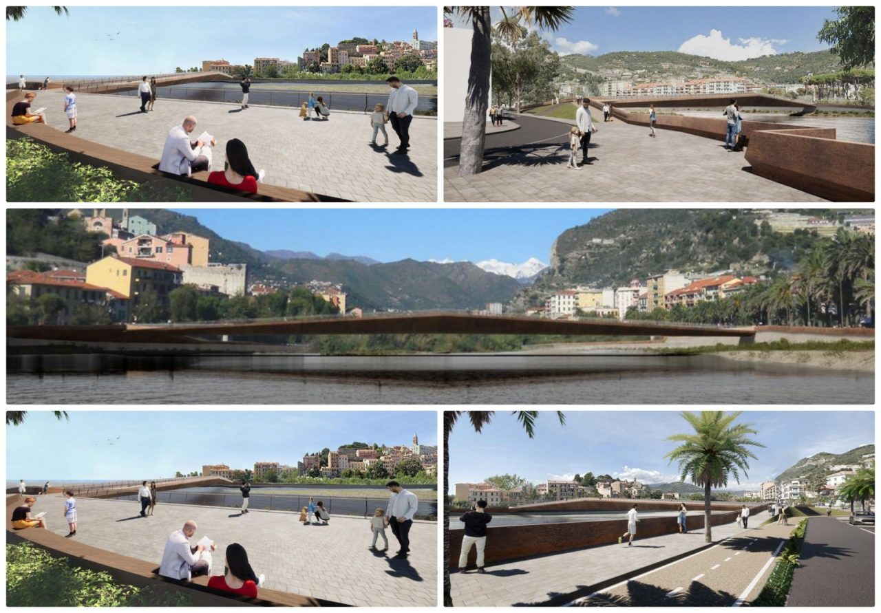 In anteprima i rendering della nuova passerella di Ventimiglia. Foto