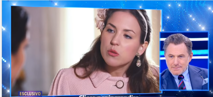 Erika nelle vesti di Kate Middleton su Canale 5