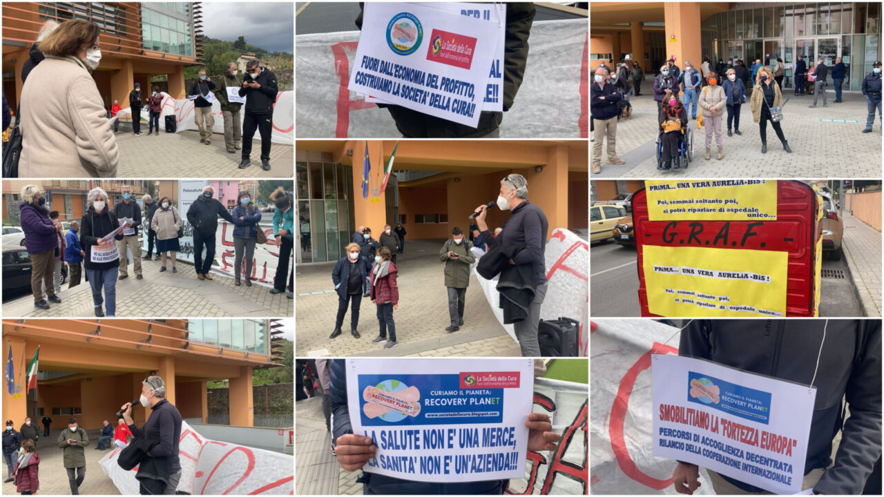 Presidio al Palasalute di Imperia: no all’ospedale unico