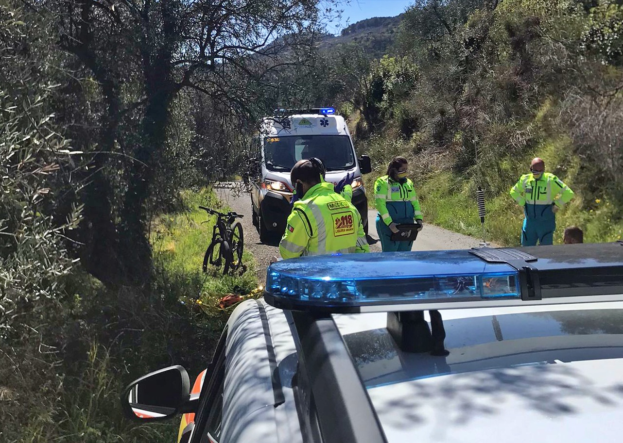 Malore bici morto Camporosso