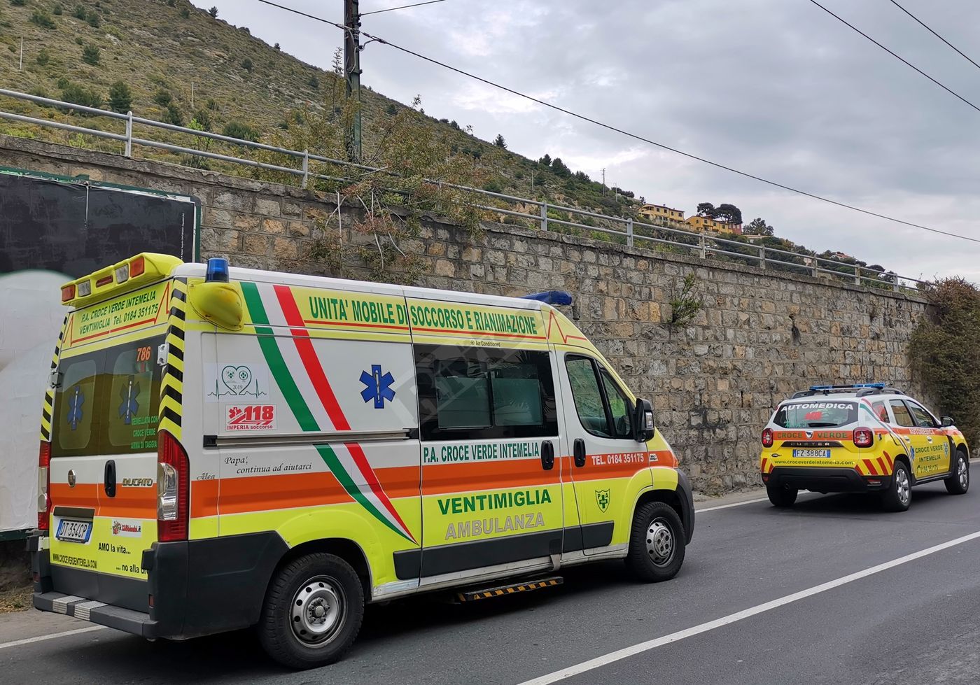 Migrante caduto da muro incidente ferrovia corso genova Ventimiglia_03