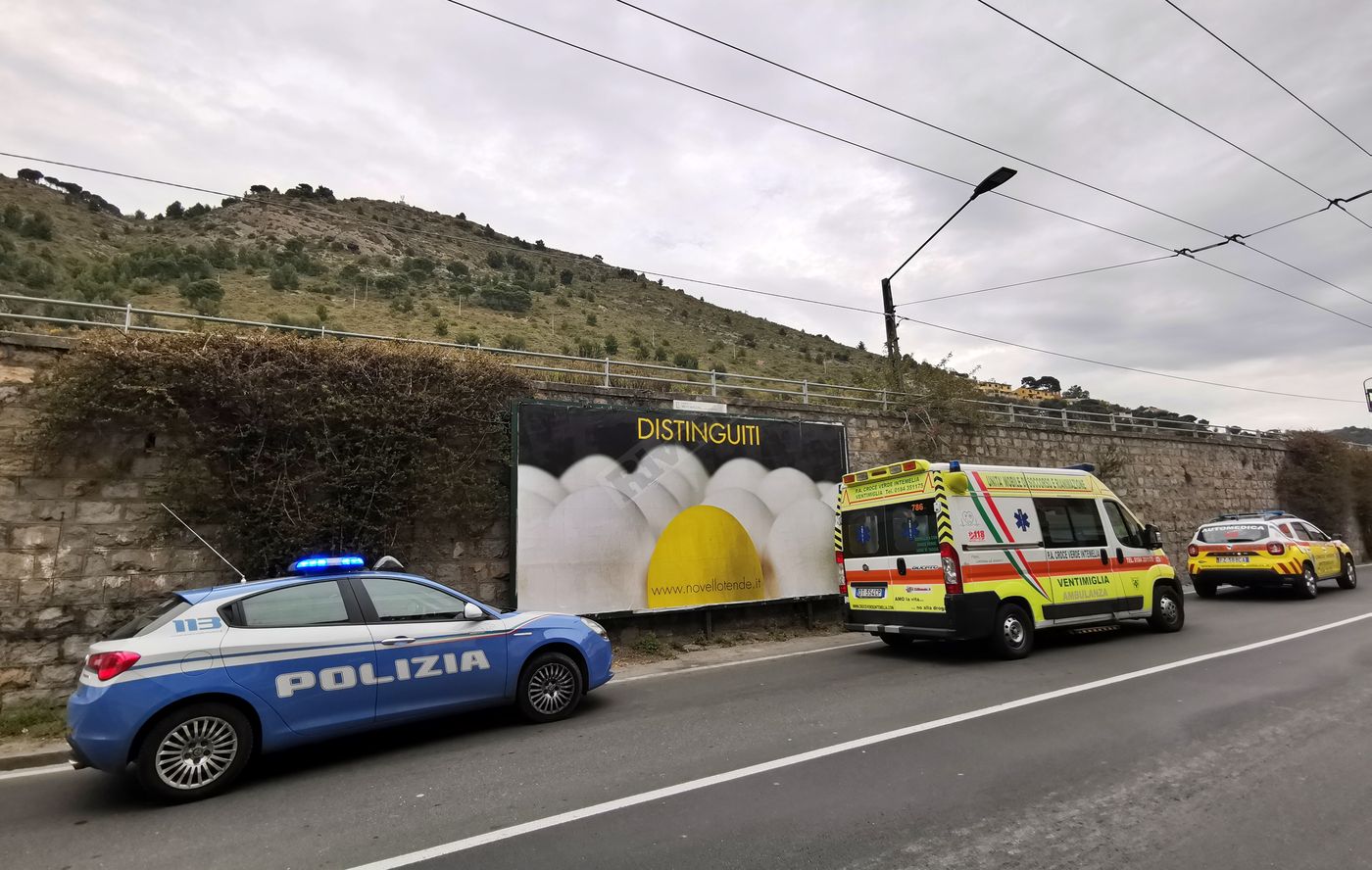 Migrante caduto da muro incidente ferrovia corso genova Ventimiglia_04