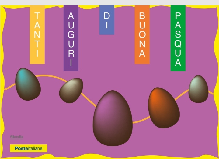 Negli uffici postali imperiesi una cartolina dedicata a Pasqua 2021