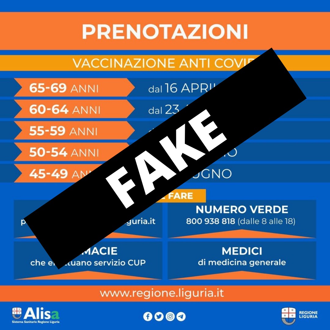 Fake news sulla campagna vaccinale, le Regione precisa “piano ancora da approvare”