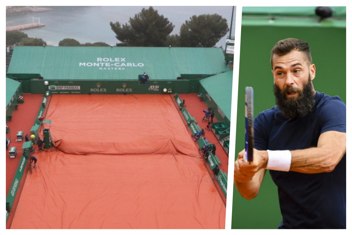 La pioggia battente blocca i match a Montecarlo. Le frasi shock di Benoit Paire