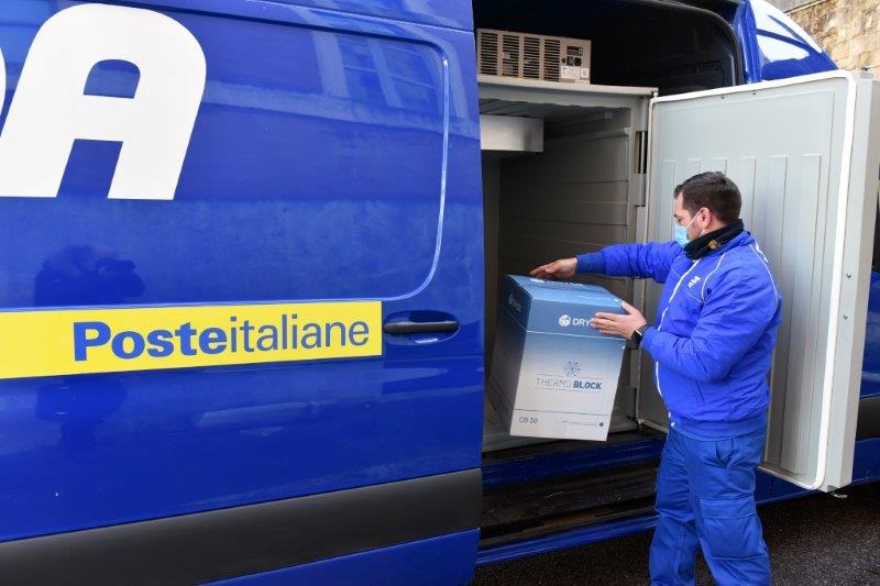 Poste Italiane: domani nuovi dosi di AstraZeneca in consegna al Borea