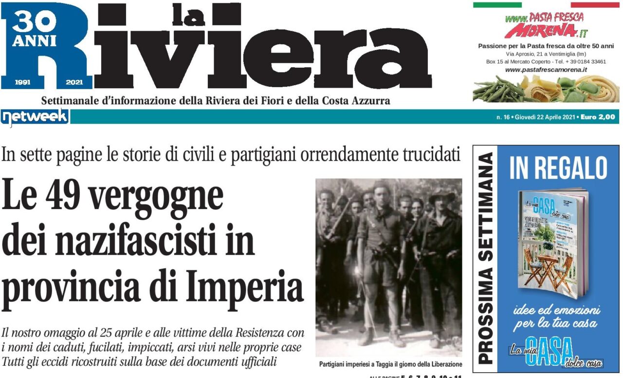 La vergogna nazifascista nelle 49 stragi in provincia di Imperia