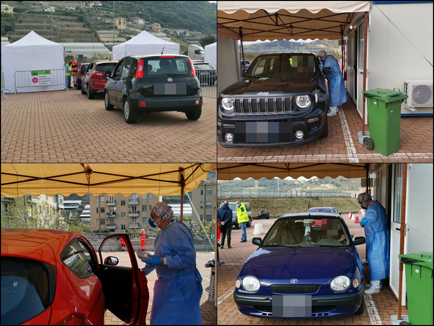 Iniziati i vaccini drive through in provincia