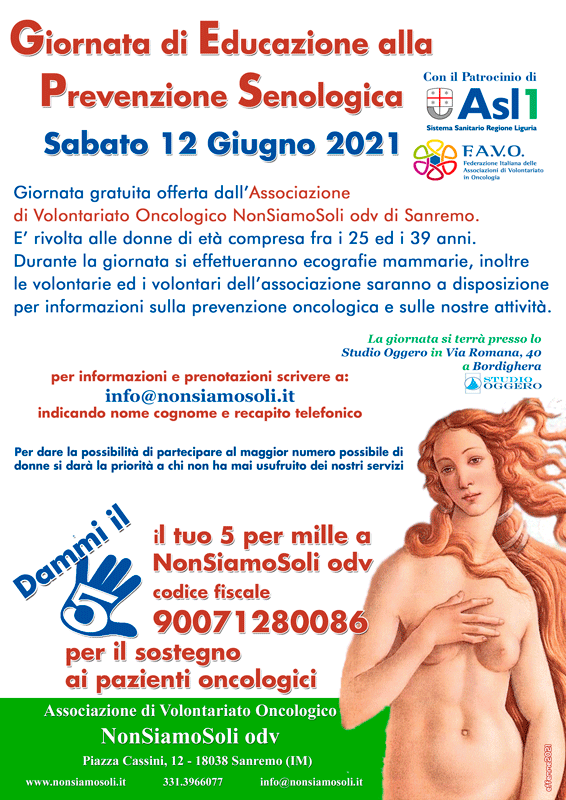 Giornata di Educazione alla Prevenzione Senologica a favore delle giovani donne