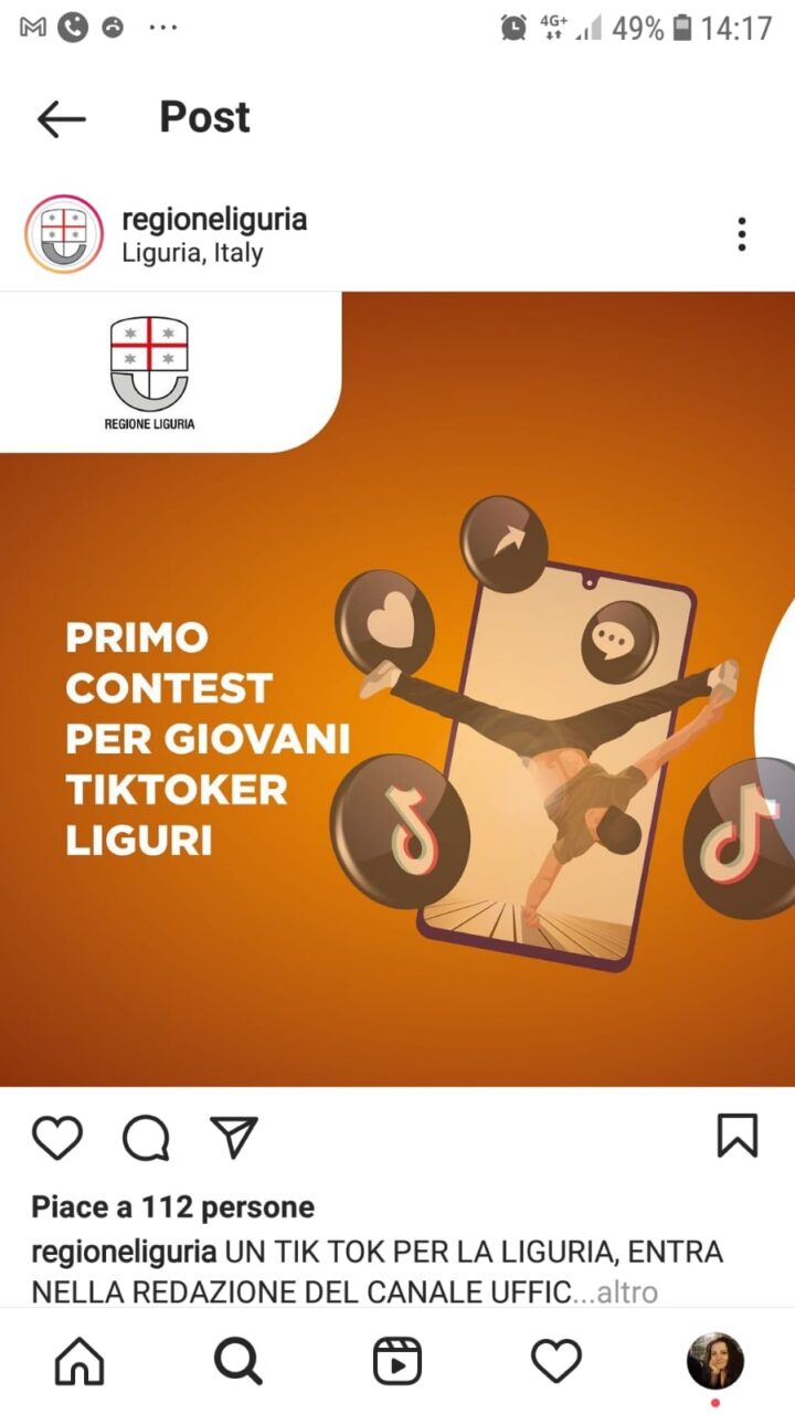 Giovani Tiktoker cercasi: al via contest per la redazione del canale di Regione Liguria