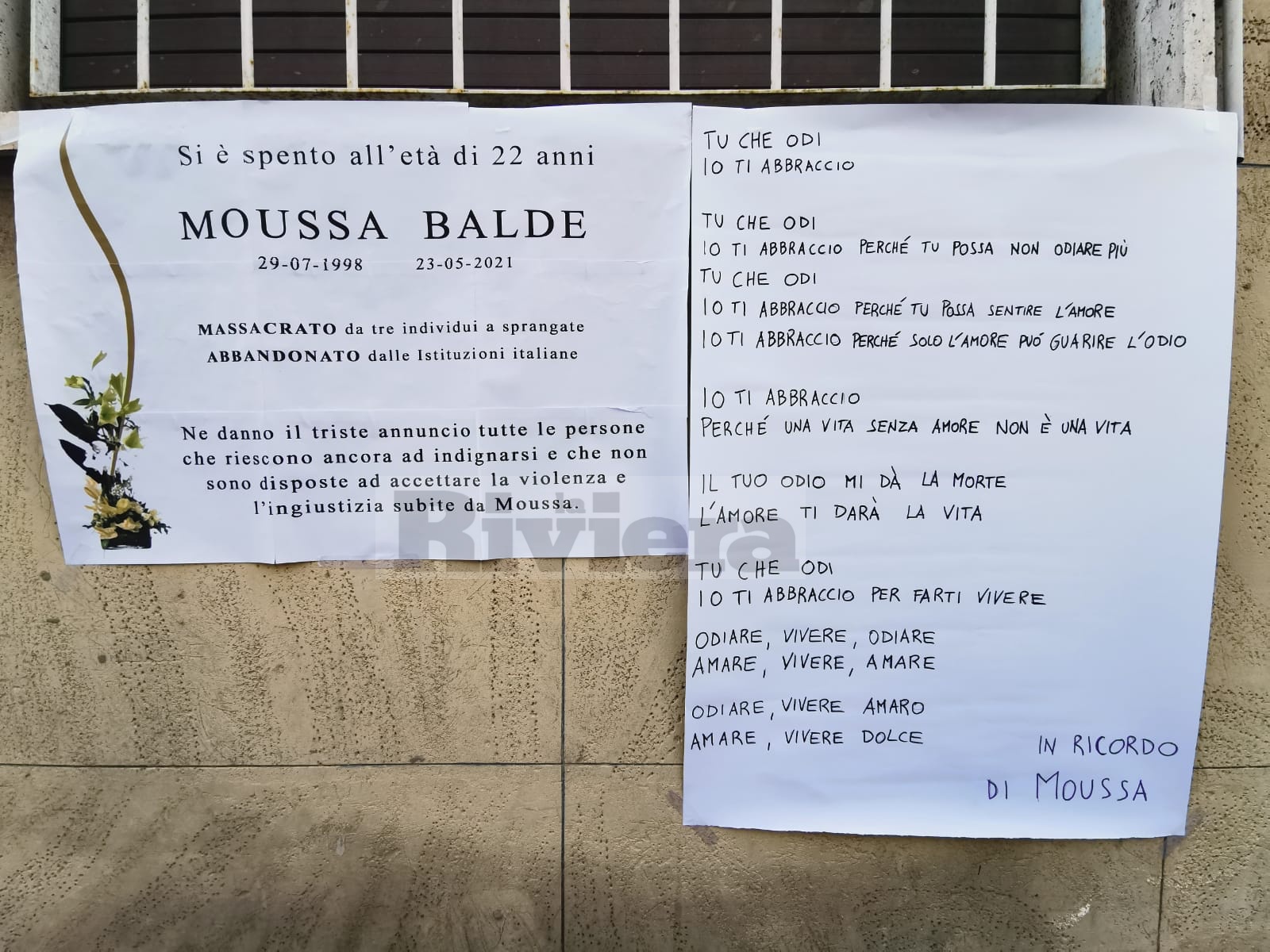 Moussa Balde flash mob migrante sprangate suicidio Cpr Torino_04