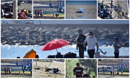 Boom di stranieri a Ventimiglia e con il caldo tornano gli accampamenti anche in spiaggia