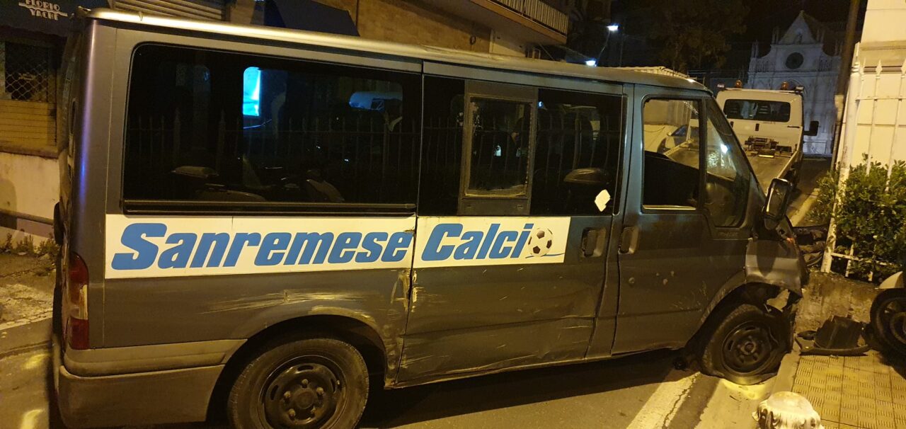 Incidente furgone Sanremese. La Società: “i calciatori non erano autorizzati a essere fuori a quell’ora”