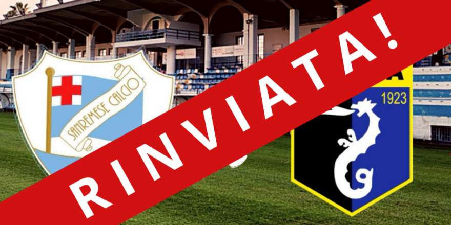 Causa covid salta derby Sanremese- Imperia