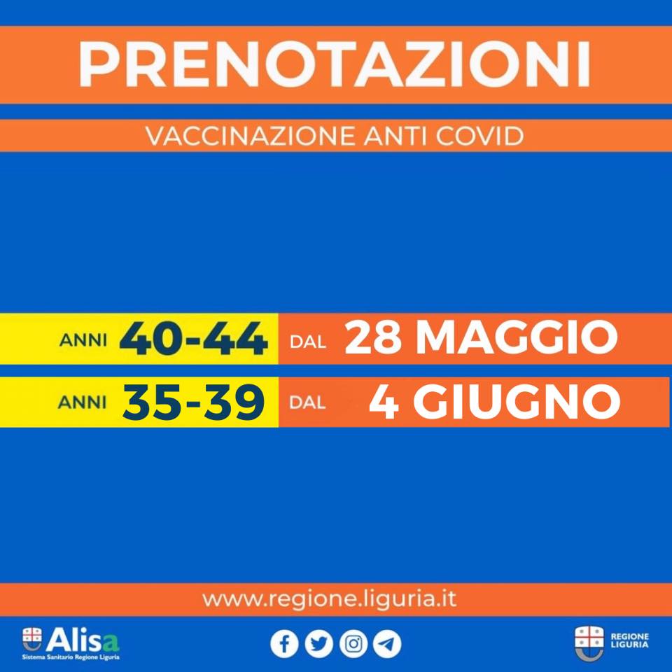 Prenotazione vaccini per la fascia d’età 40-44 anni, ecco come fare