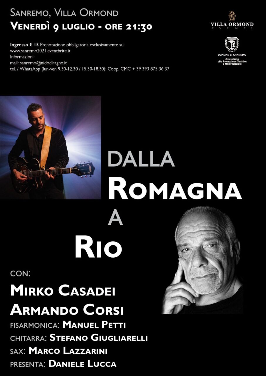 Dalla Romagna a Rio – Concerto di Mirko Casadei e Armando Corsi