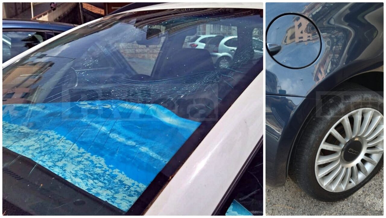 Raid vandalico in via Galilei a Sanremo, danneggiate circa 10 auto
